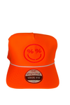 Hunter % Rope Trucker Snapback Hat - Orange